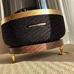 black walnut speaker stand