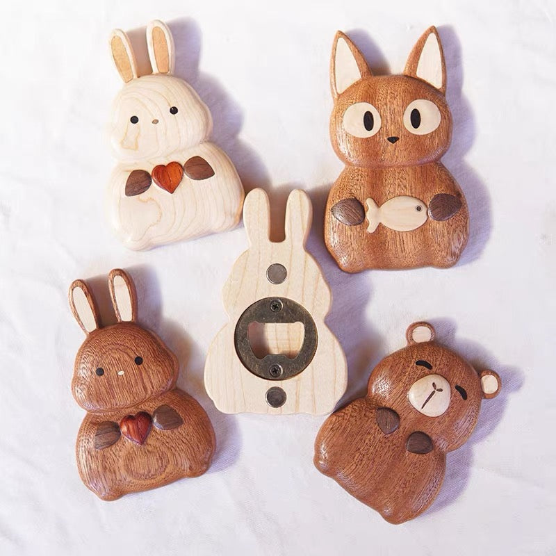Tobi Wooden Fridge Magnets