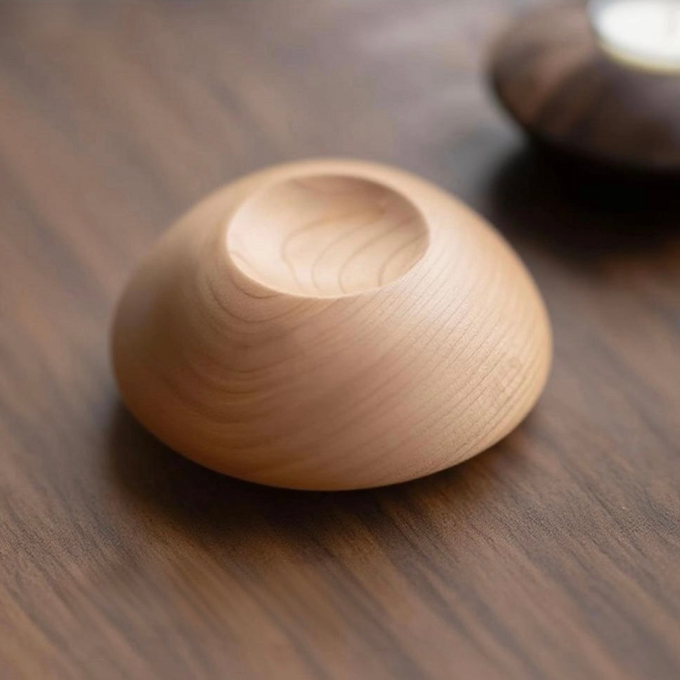 gift set wooden candle holder