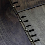 handmade black walnut notebook with binder