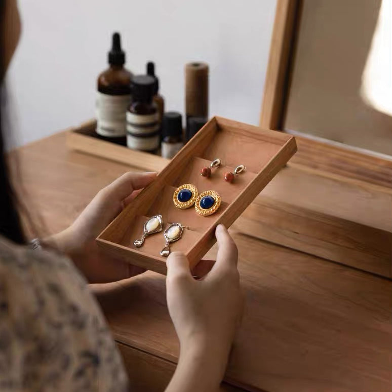 Set modulare Liora per organizzatore di gioielli in legno massello