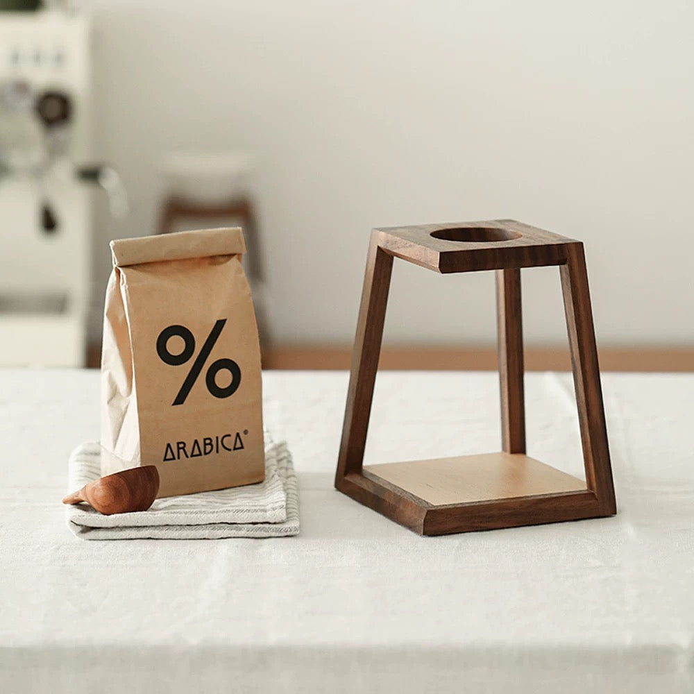 minimalist coffee brewer stand