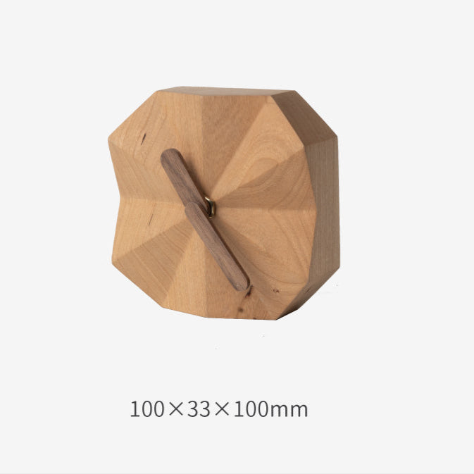 minimalist wood desk clock