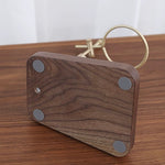 modern walnut pour-over coffee dripper holder