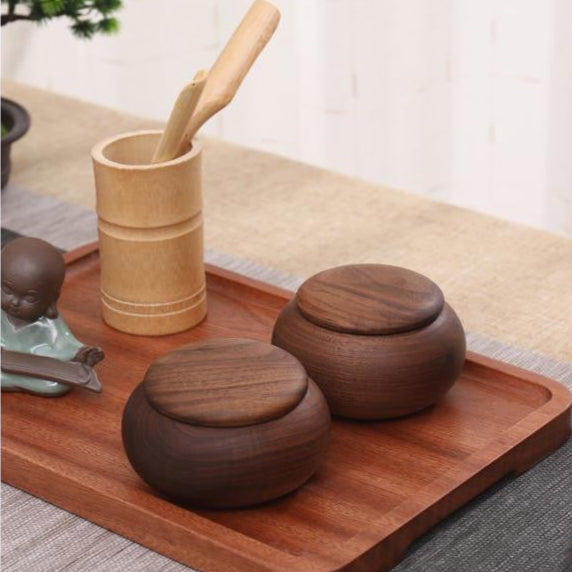 natural wood tea holder
