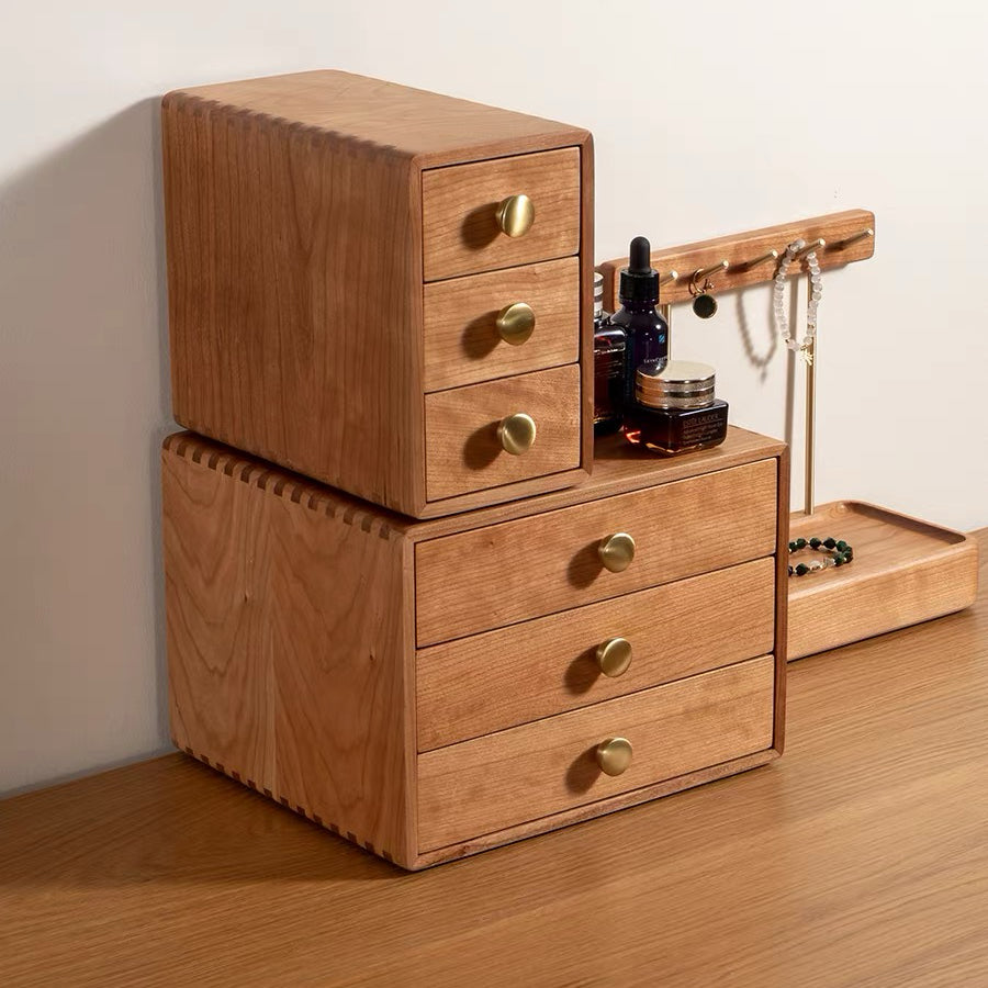 Clara Wooden Organizer with Three Drawers