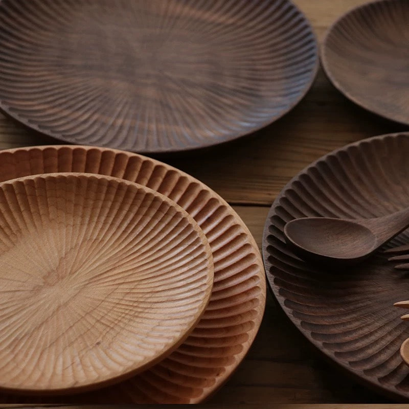 Marlow Geribbelde Massief Houten Serveerbord