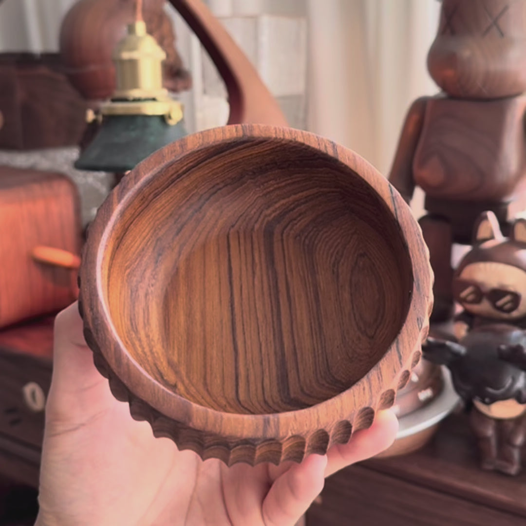 Bernard Handcrafted Burmese Teak Bowl