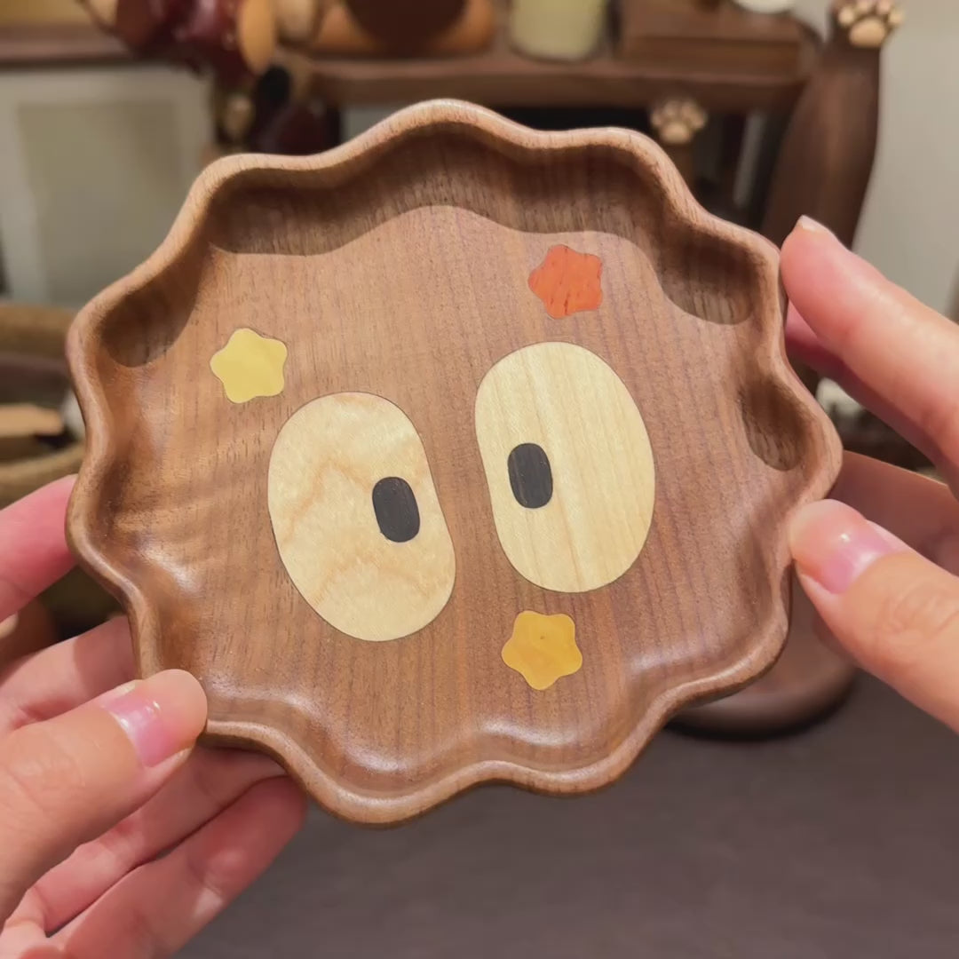 Plateau de mini-noix noirci