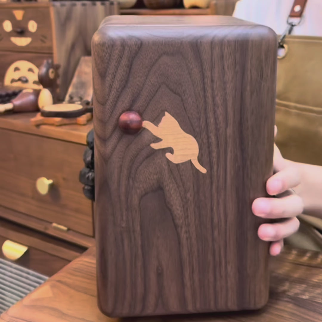 Elisson 6-Drawer Walnut Jewelry Organizer Box