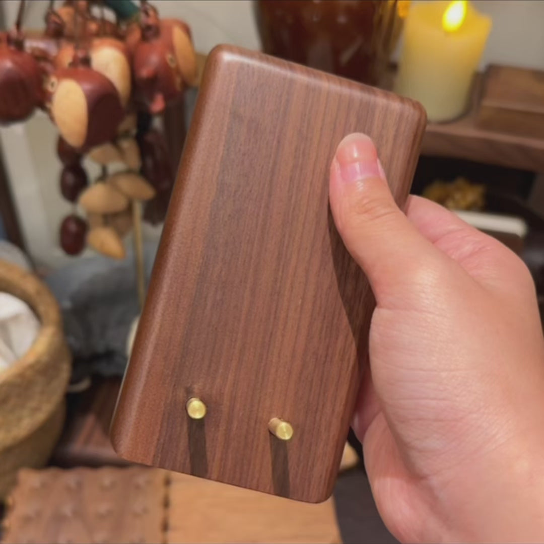 Atwood Minimalist Walnut Phone Stand