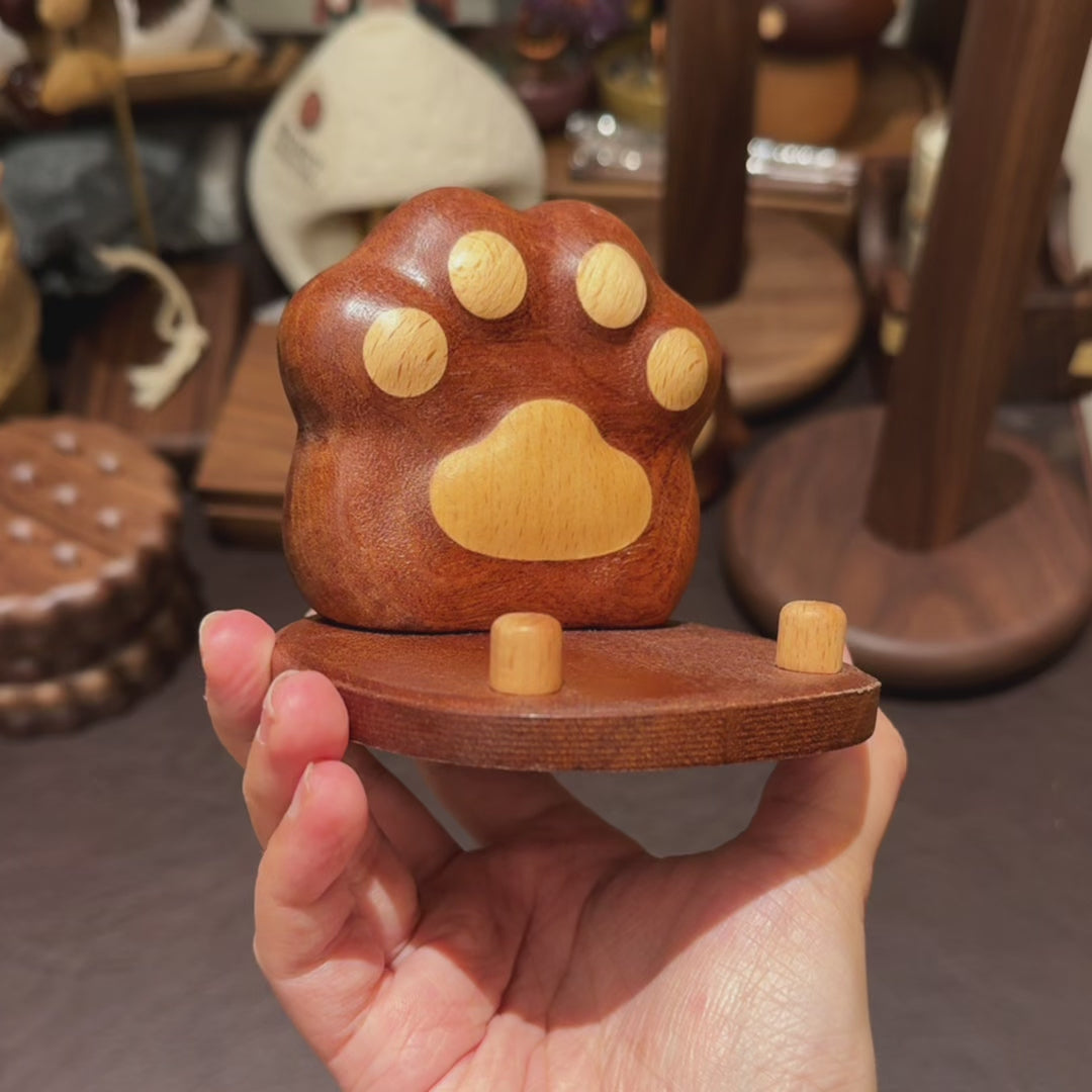 Pawy Wooden Phone Stand