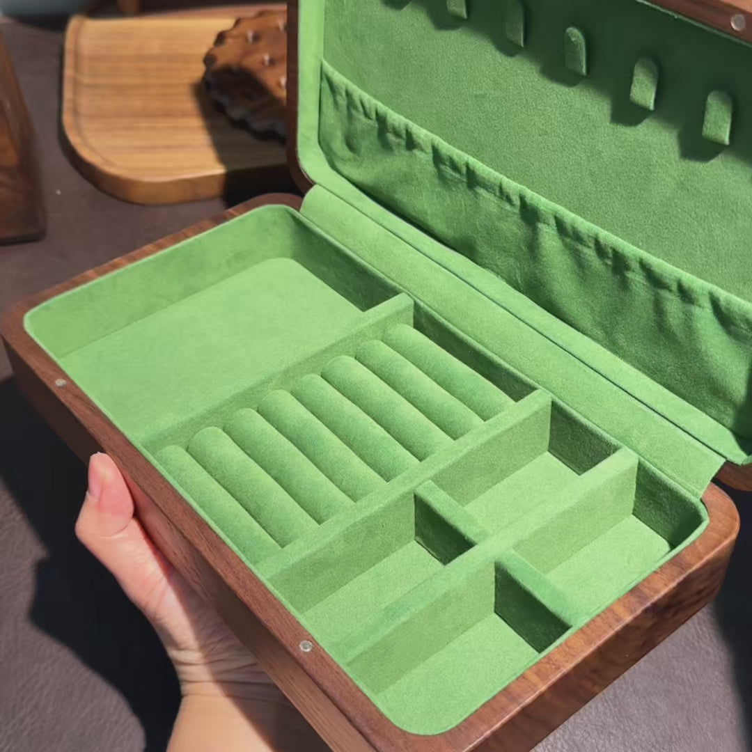 Ayla Walnut Jewelry Box