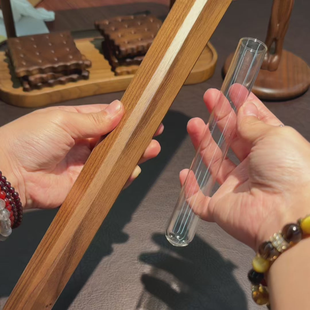 May Walnut Wall-mounted Flower Vase