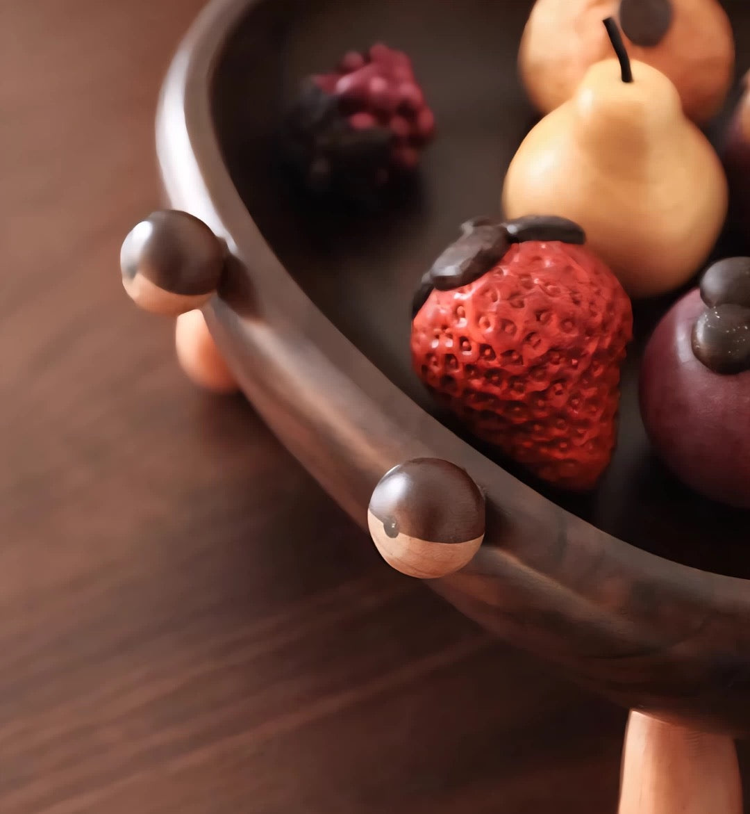 wooden crab catchall tray