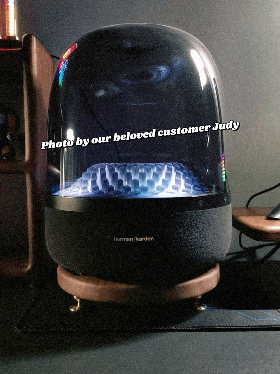 wooden speaker stand Harman Kardon